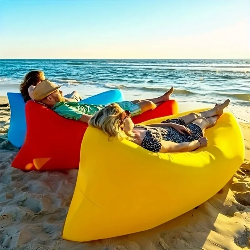 Canapé Gonflable Autogonflant Plage Camping - vue de face
