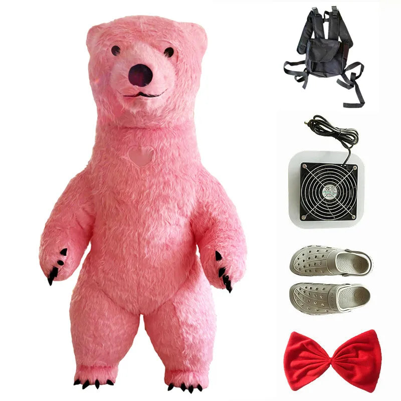 Costume gonflable mascotte prêt à l'emploi