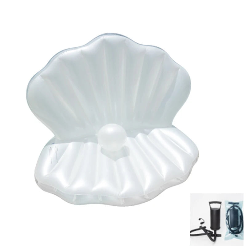 Bouée gonflable coquillage pliée pour le rangement