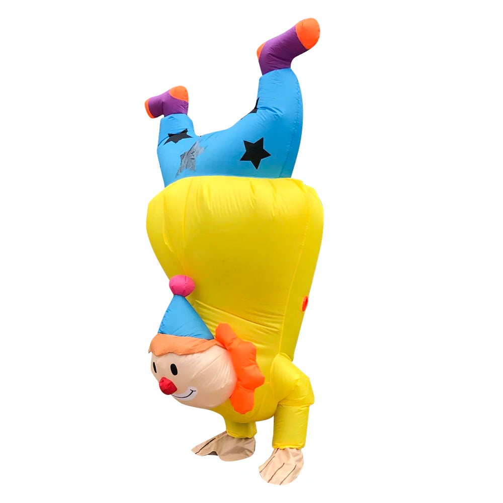 Costume gonflable clown adulte, vue face