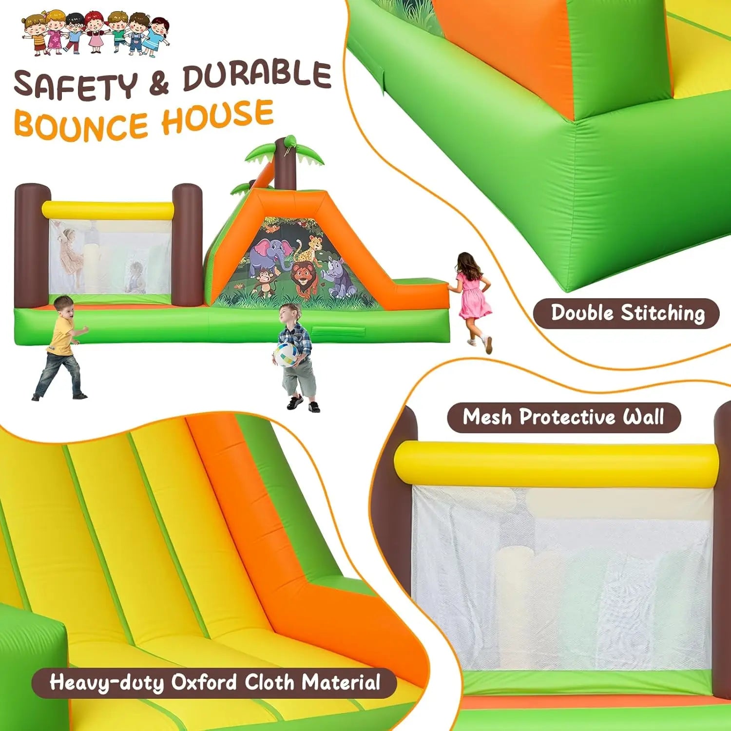 Structure gonflable 5-en-1 pour événements professionnels et familiaux