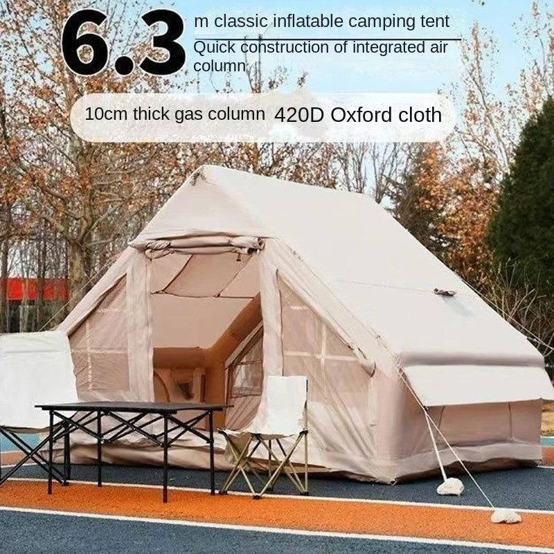 Tente gonflable portable 3-4 personnes vue d'ensemble