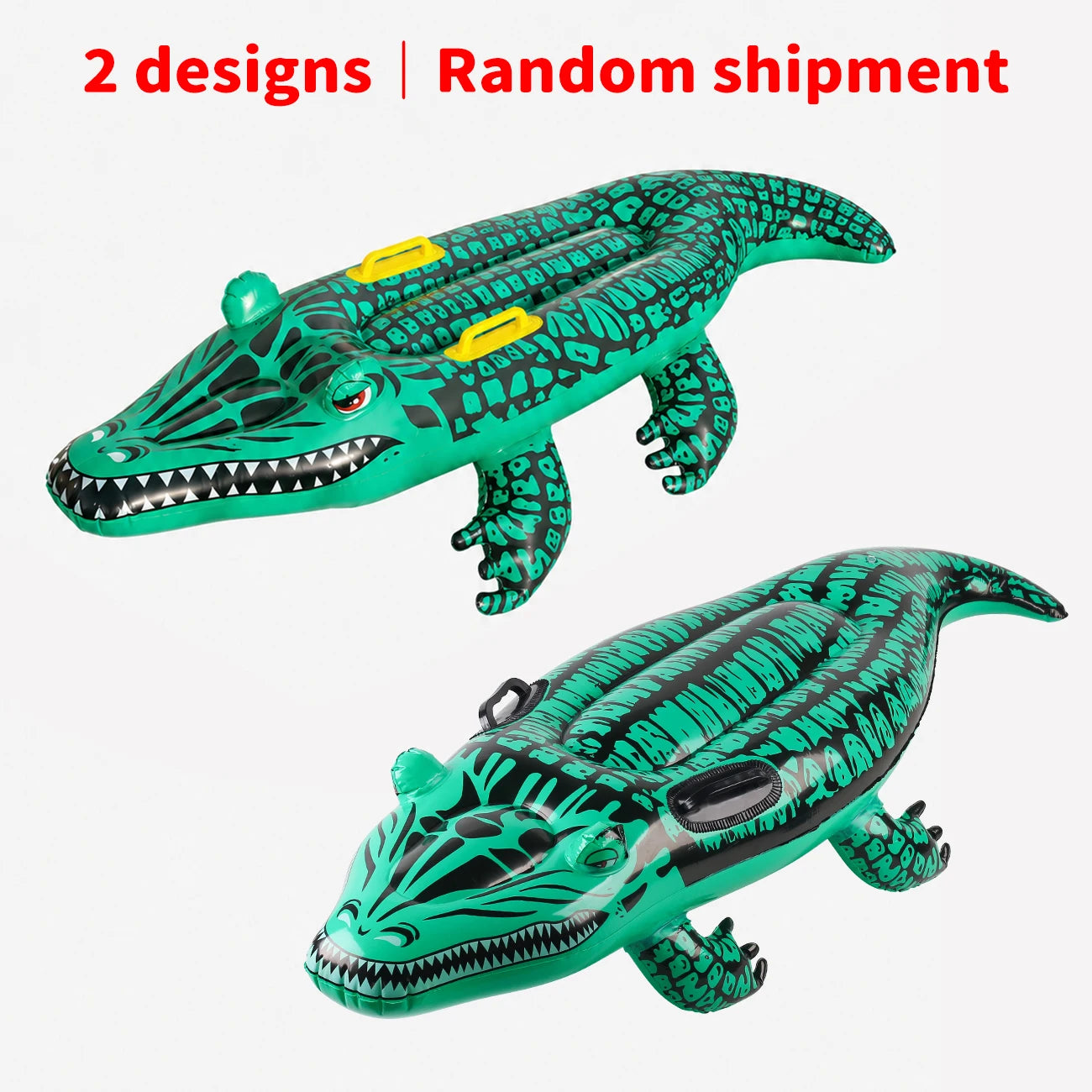 Bouée gonflable crocodile poignees