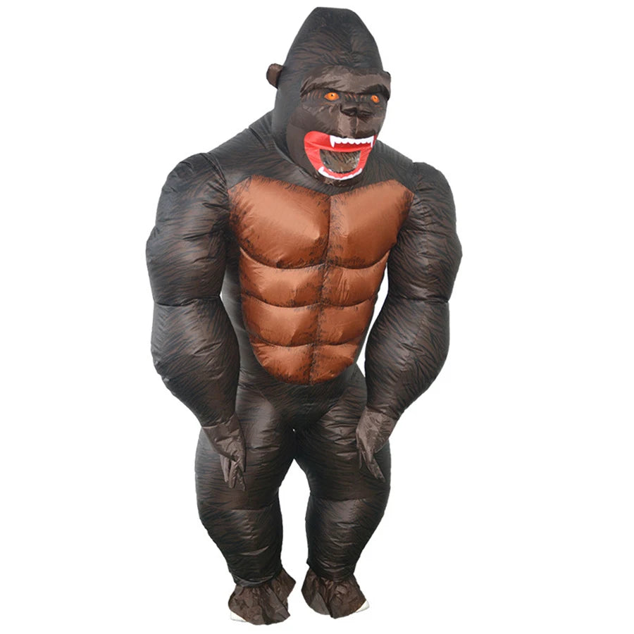 Costume gonflable gorille adulte vue de face