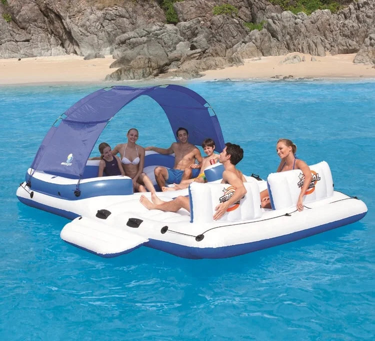 Porte-gobelets de l'île flottante gonflable