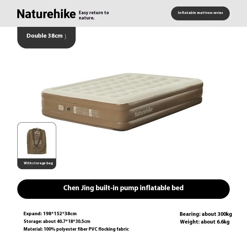 Vue d'ensemble du matelas de camping gonflable multi-places