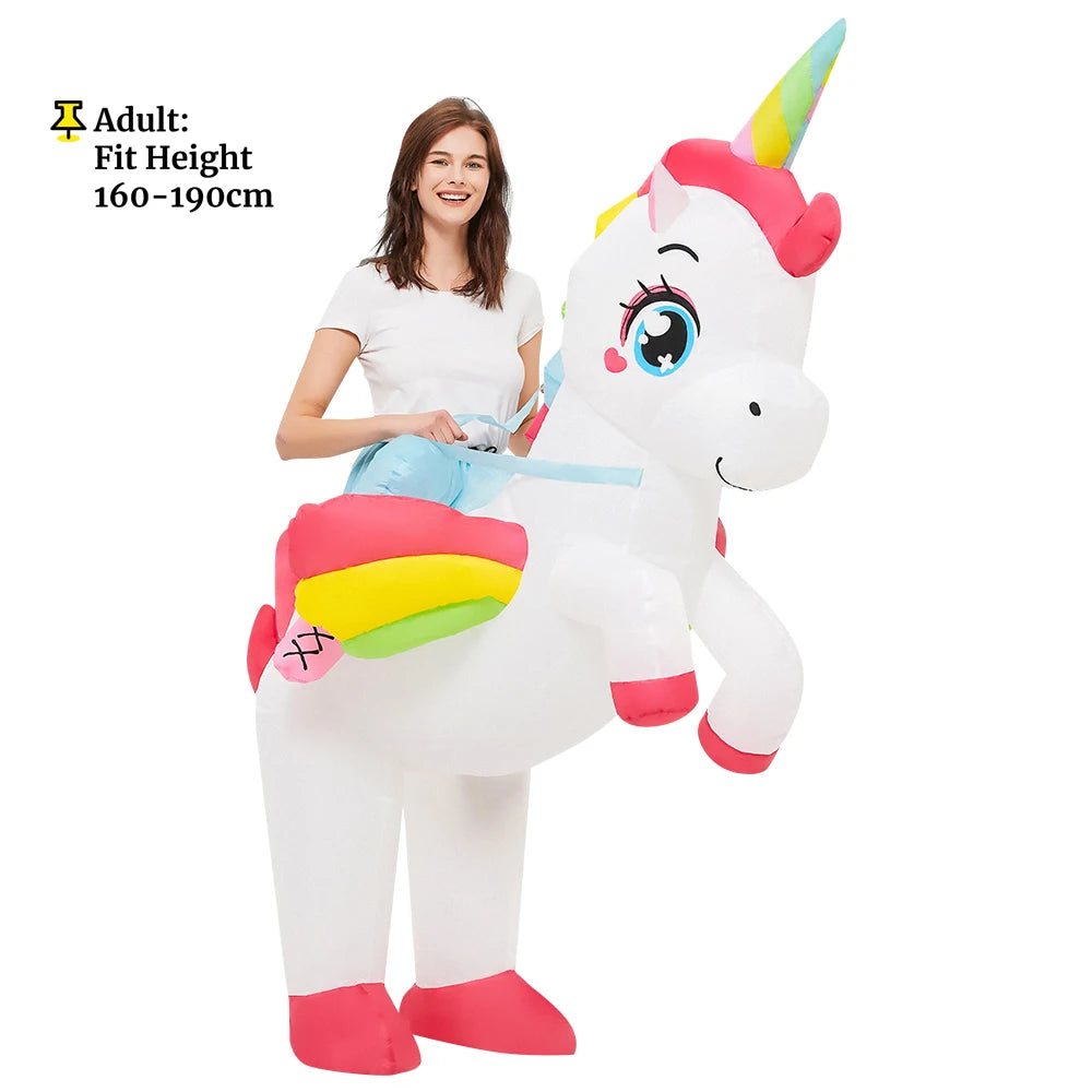 Contenu colis costume gonflable licorne cheval ventilateur