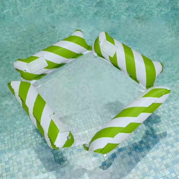 Bouée Gonflable Hamac Chaise Convertible pliée pour le rangement