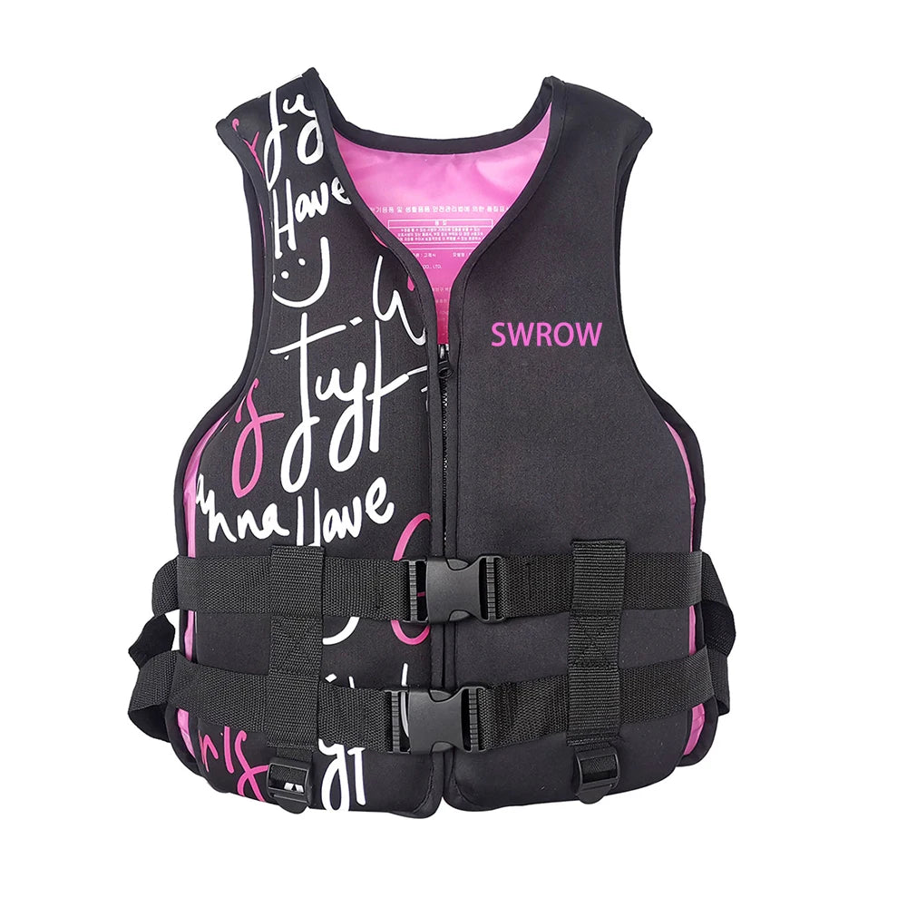 Gilet néoprène nautique noir pour adulte