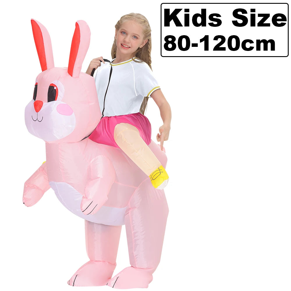 Guide taille costume gonflable lapin enfants et adultes