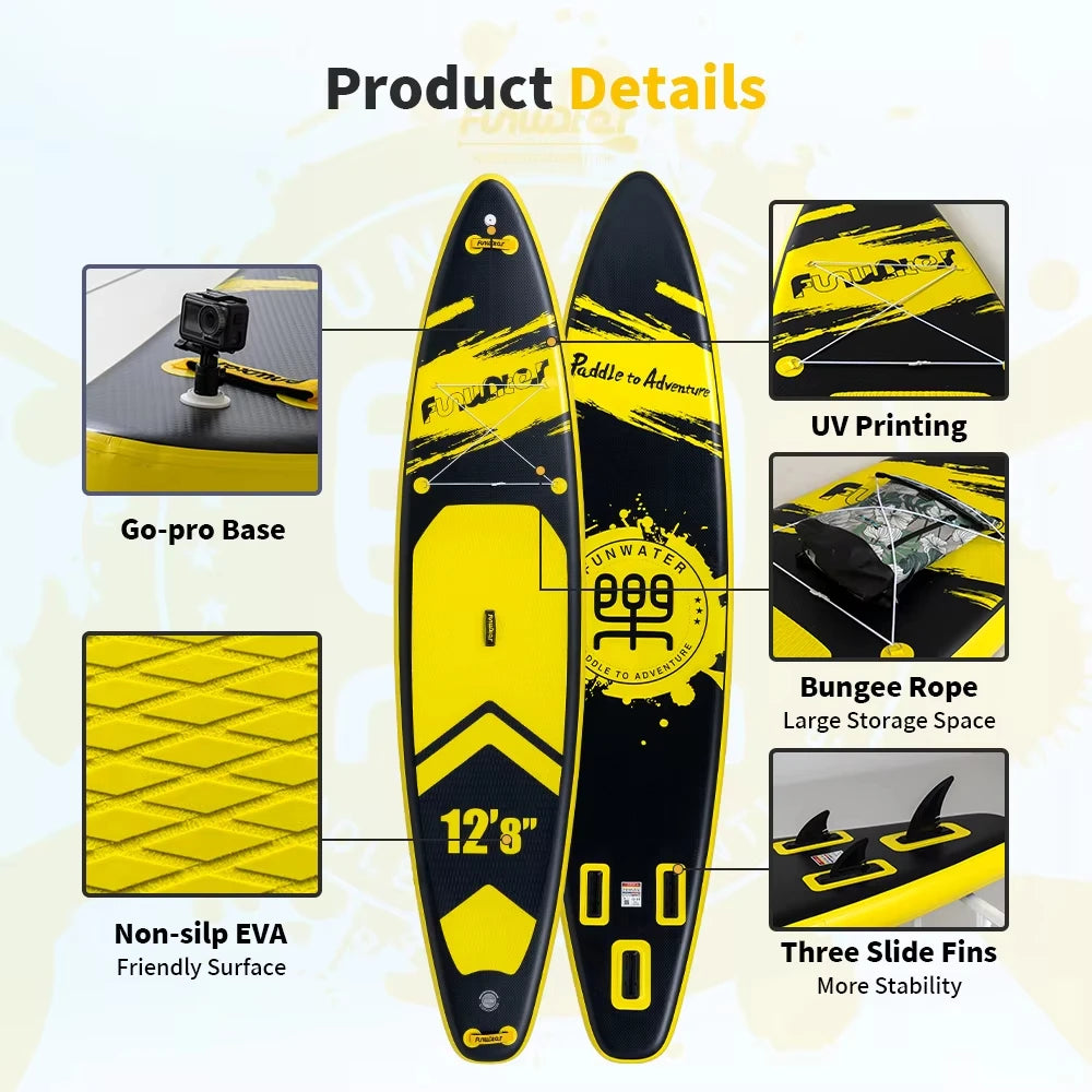 Paddle gonflable 385 cm vu de dessus