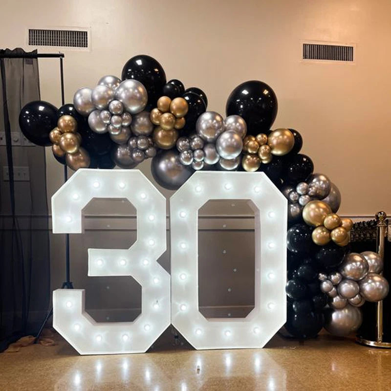Décoration cadre chiffre pour anniversaire