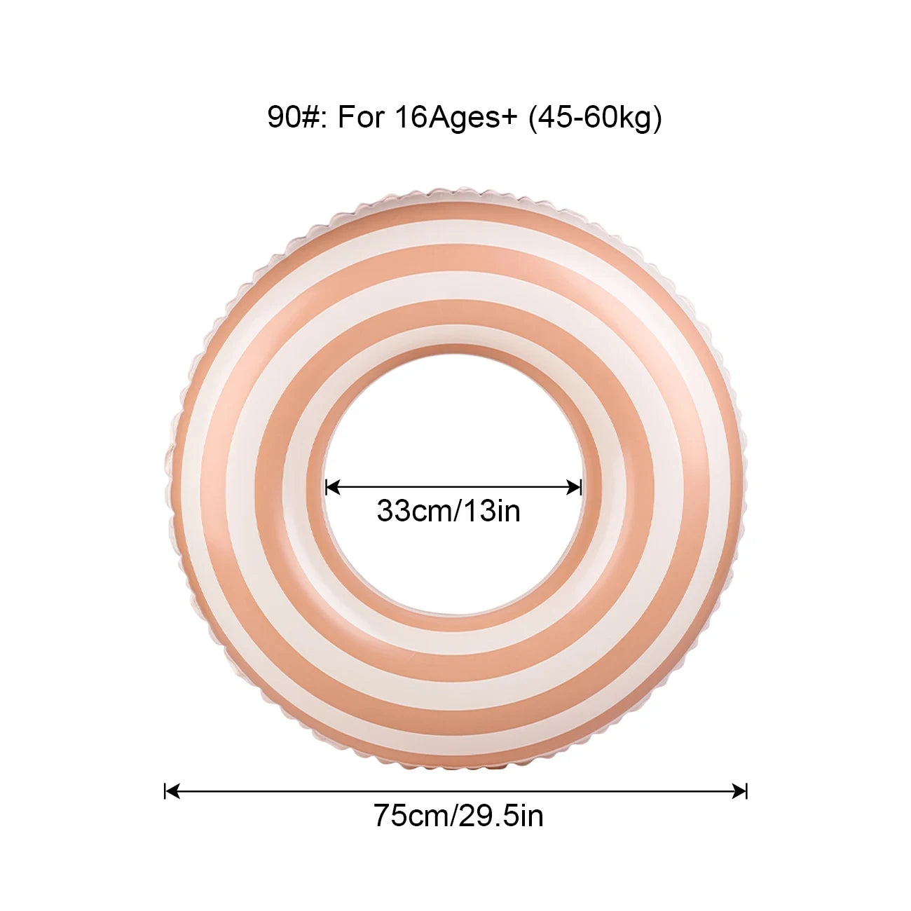 Inflatable Pool Float Ring for Adults and Children