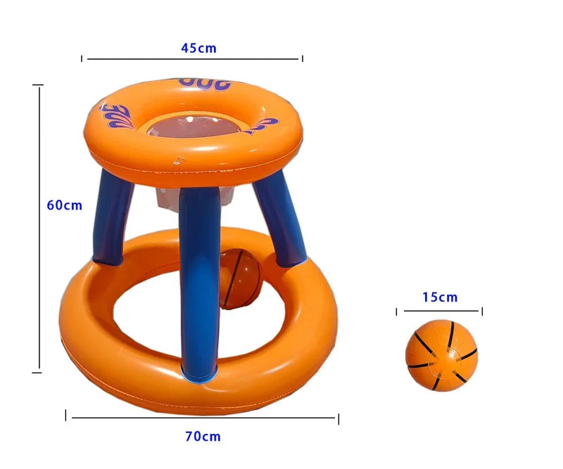Panier de basket gonflable PVC coloré jeu parent-enfant