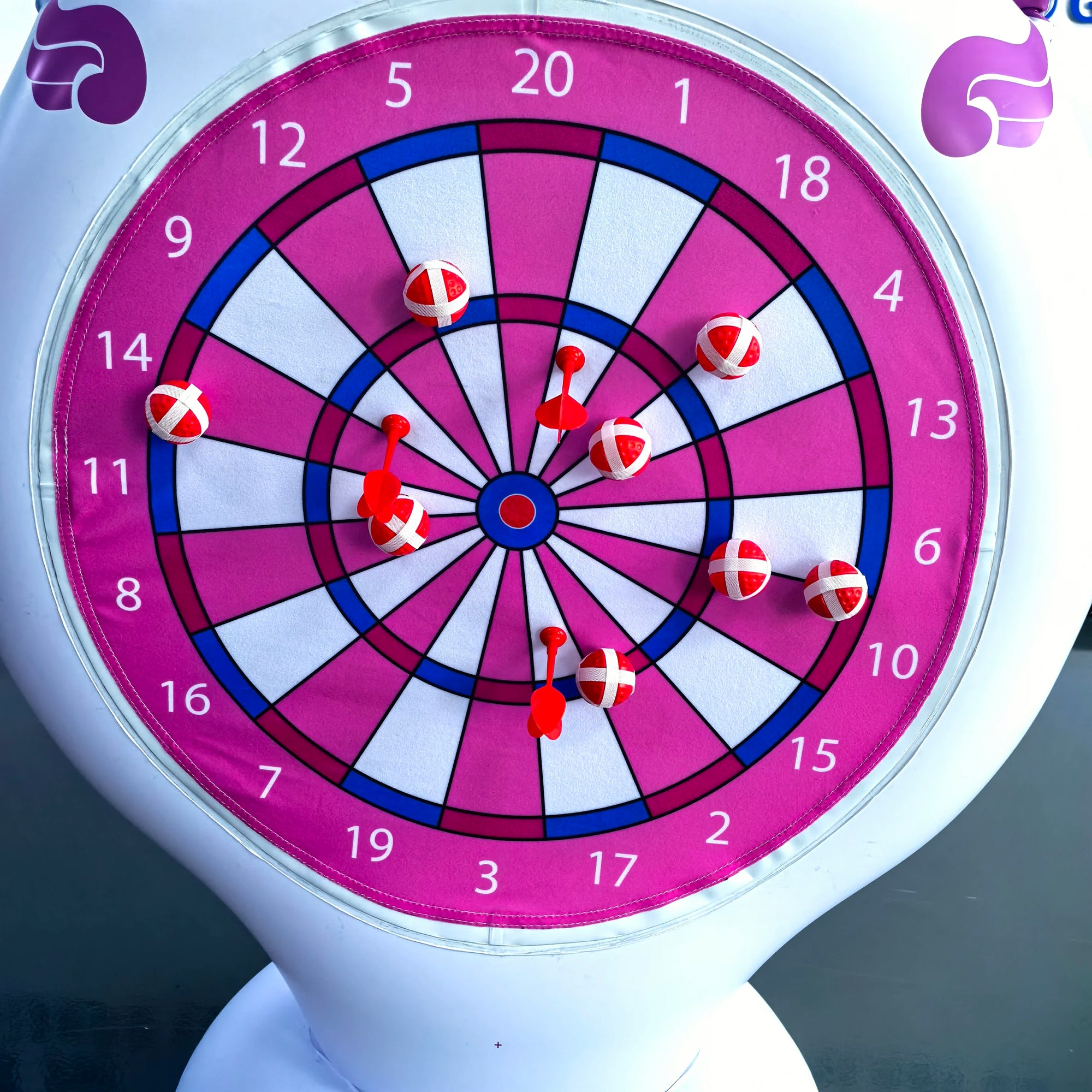 Jeu piscine enfants, cible gonflable avec patchs réparation