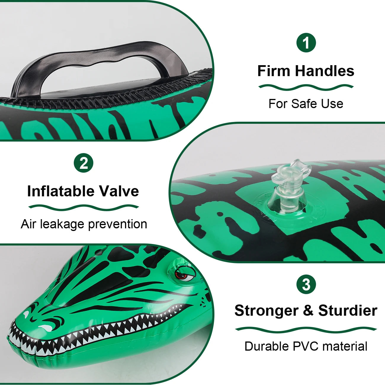 Bouée gonflable crocodile plage