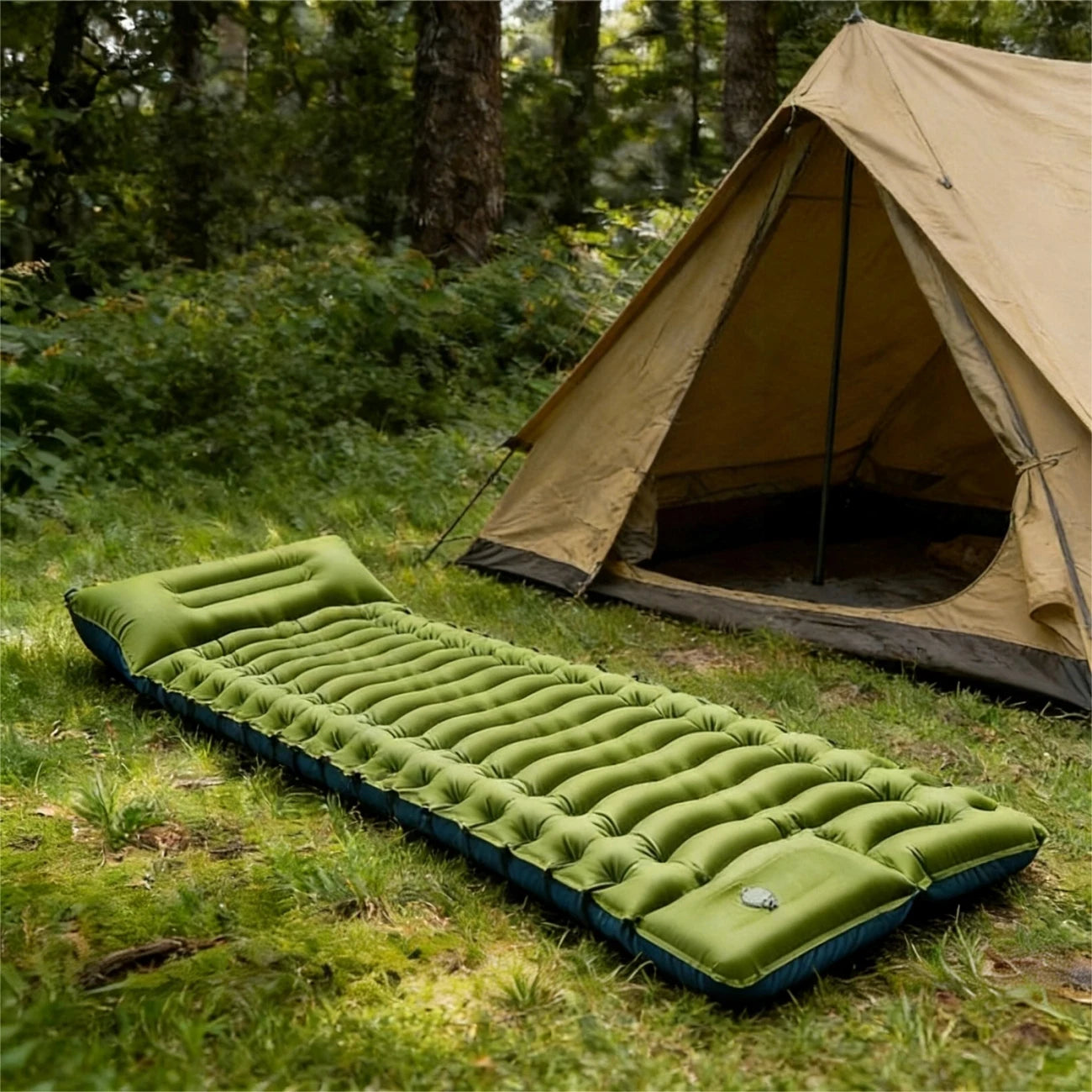 Matelas de Camping Gonflable Épais - gros plan