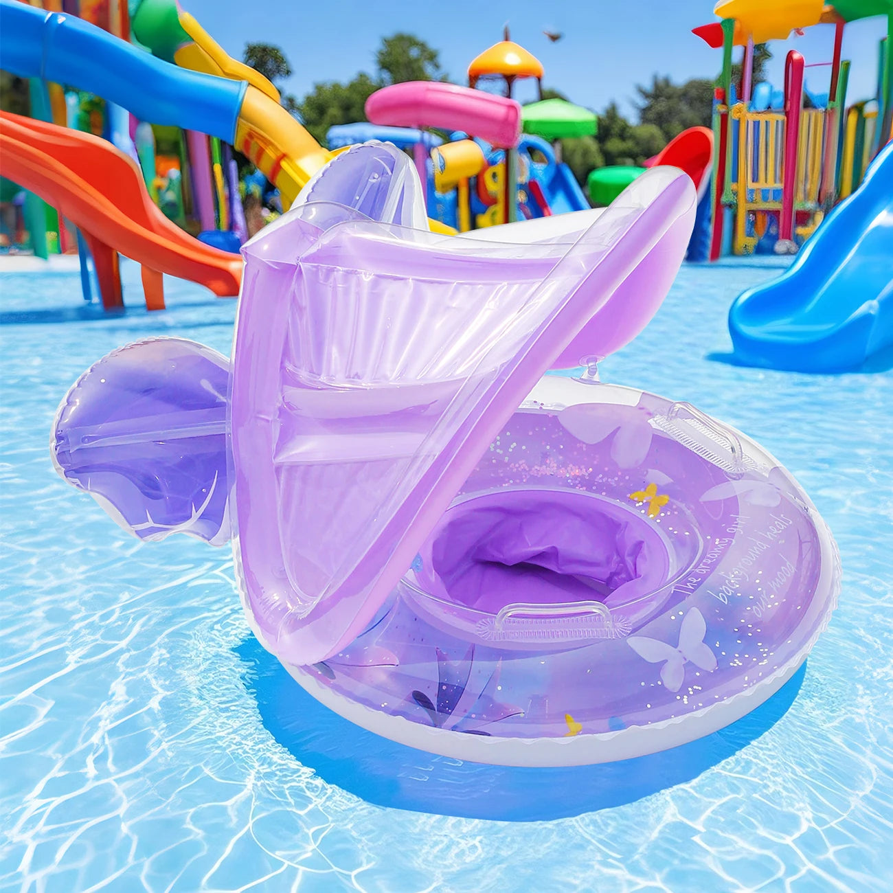 Bouée gonflable violet sport nautique piscine