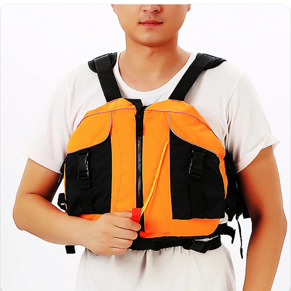 Gilet de sauvetage portatif gonflable en tissu Oxford