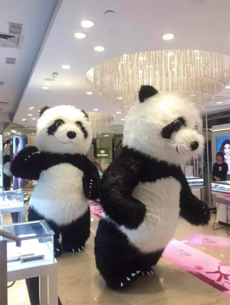 Costume gonflable panda géant en taille 200 cm