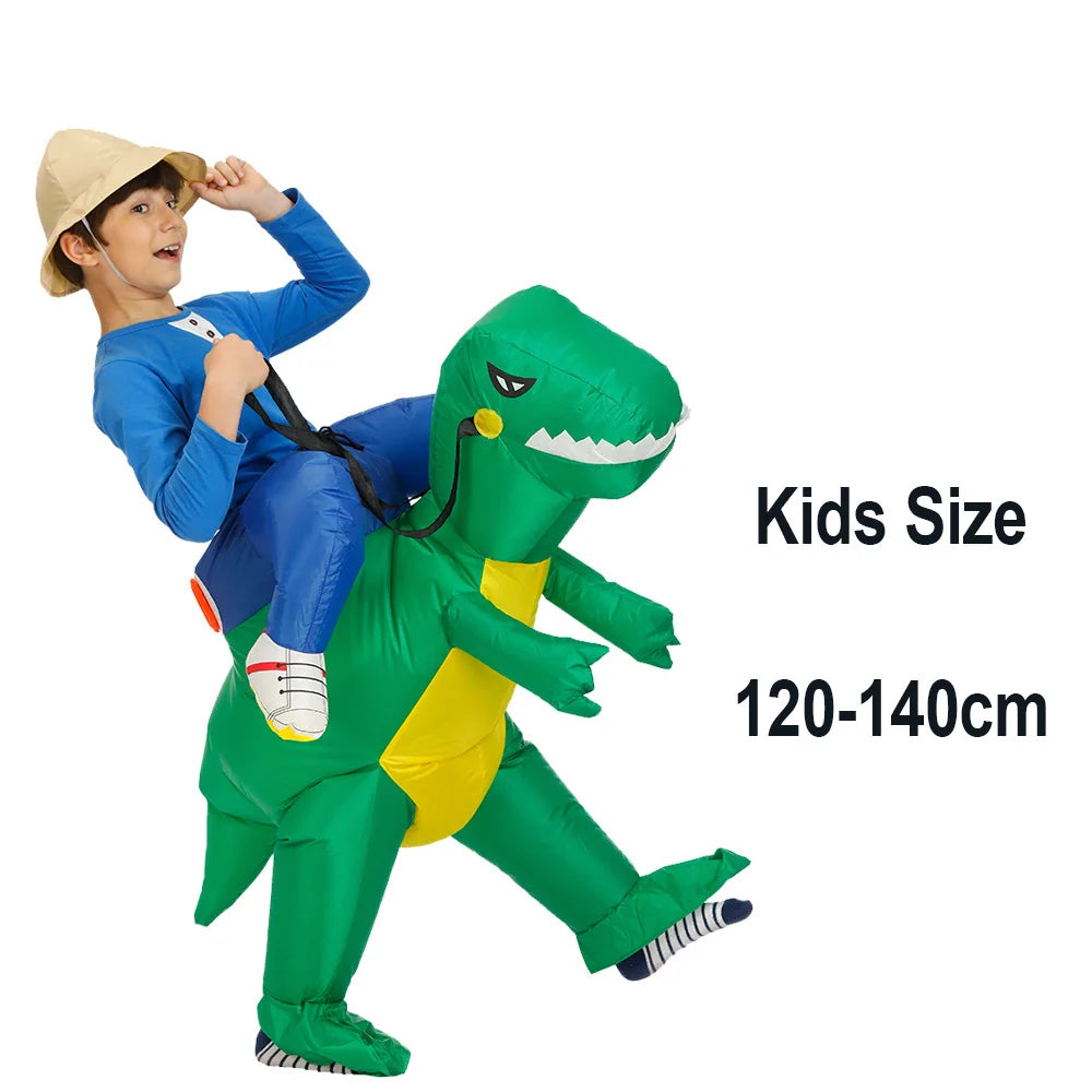 Costume gonflable Dinosaure vue arrière