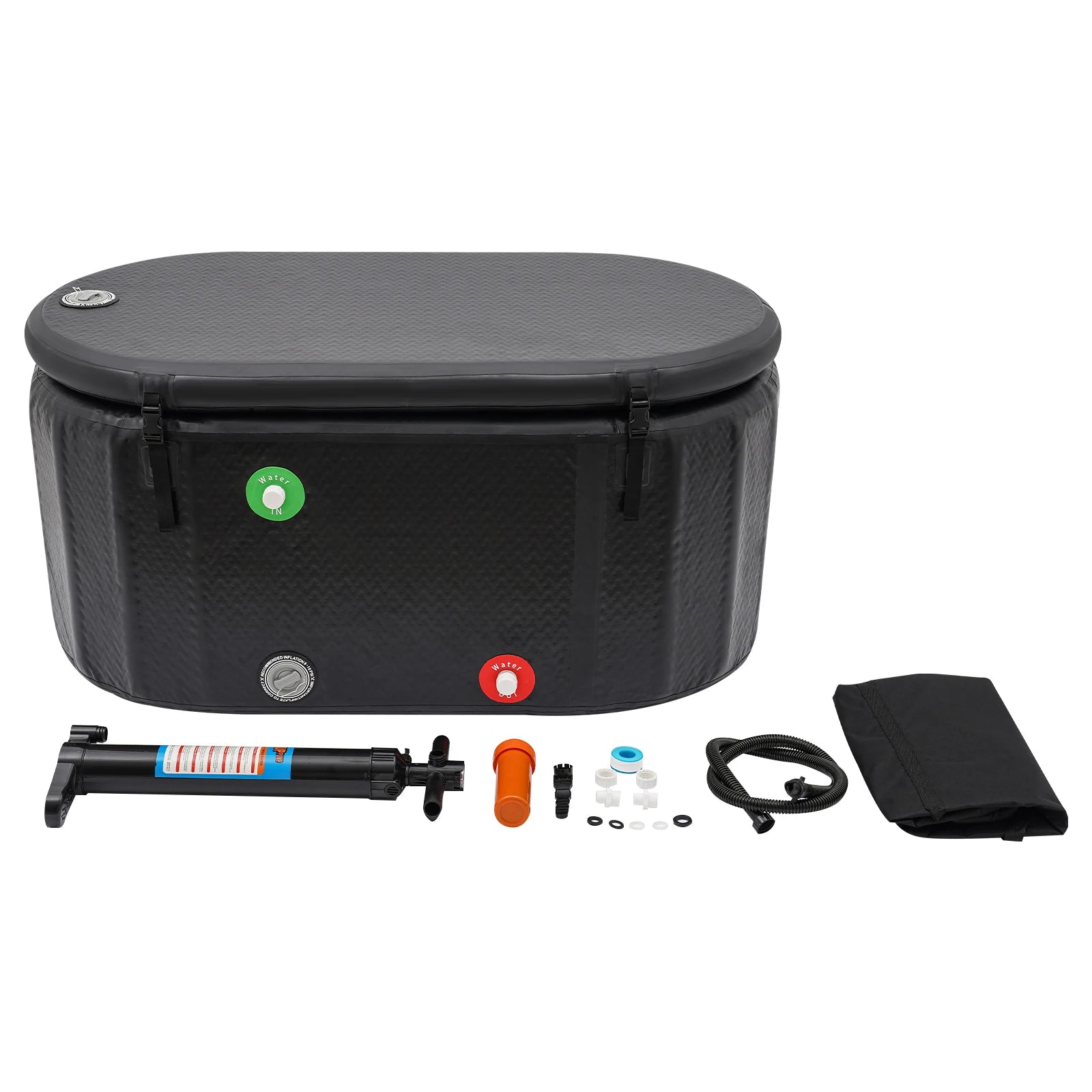 Baignoire gonflable de glace couleur noire
