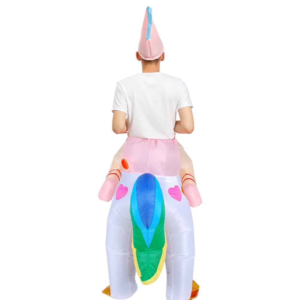 Costume gonflable licorne festif carnaval