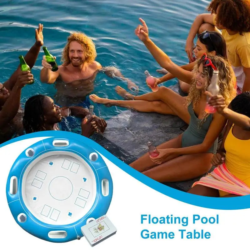 Table flottante gonflable forme circulaire en PVC