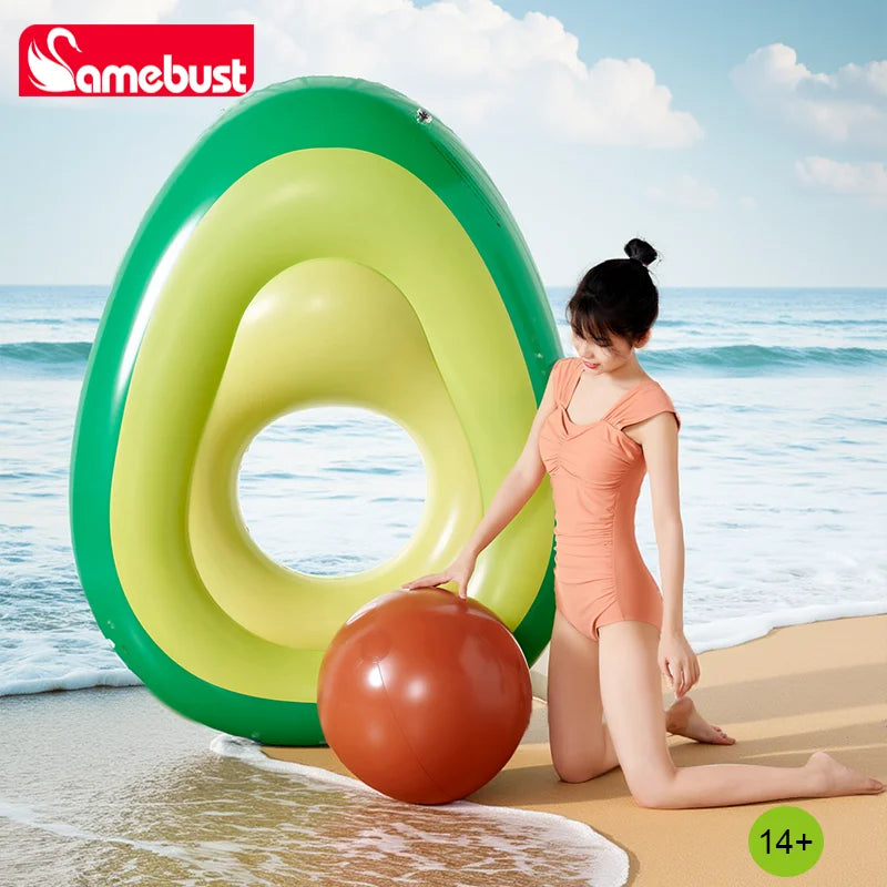 Flotteur piscine gonflable avocat PVC