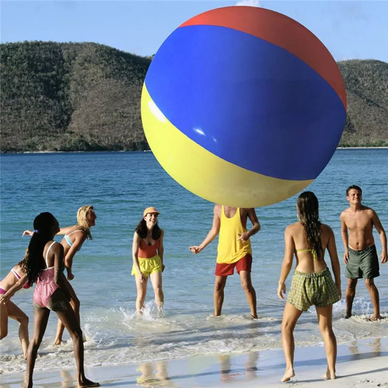 Détail du PVC épaissi du ballon gonflable de plage
