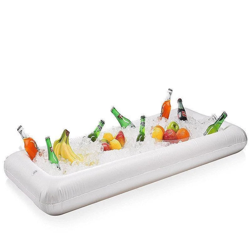 Bac à glace gonflable avec boissons fraîches