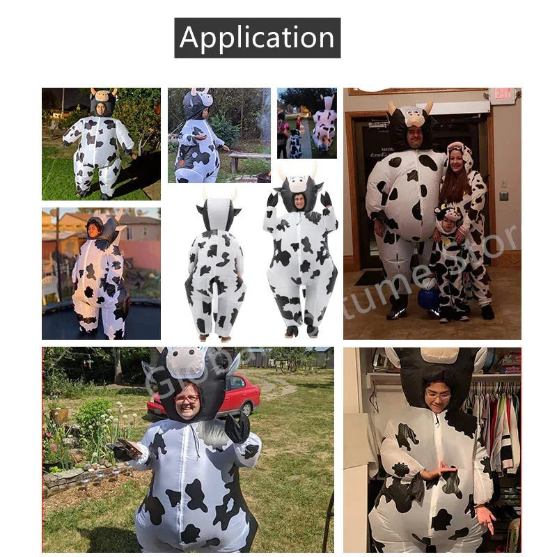 Boîtier de batterie fourni avec le costume gonflable vache