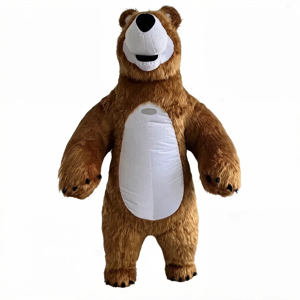 Costume gonflable mascotte Ours pour fête d'entreprise
