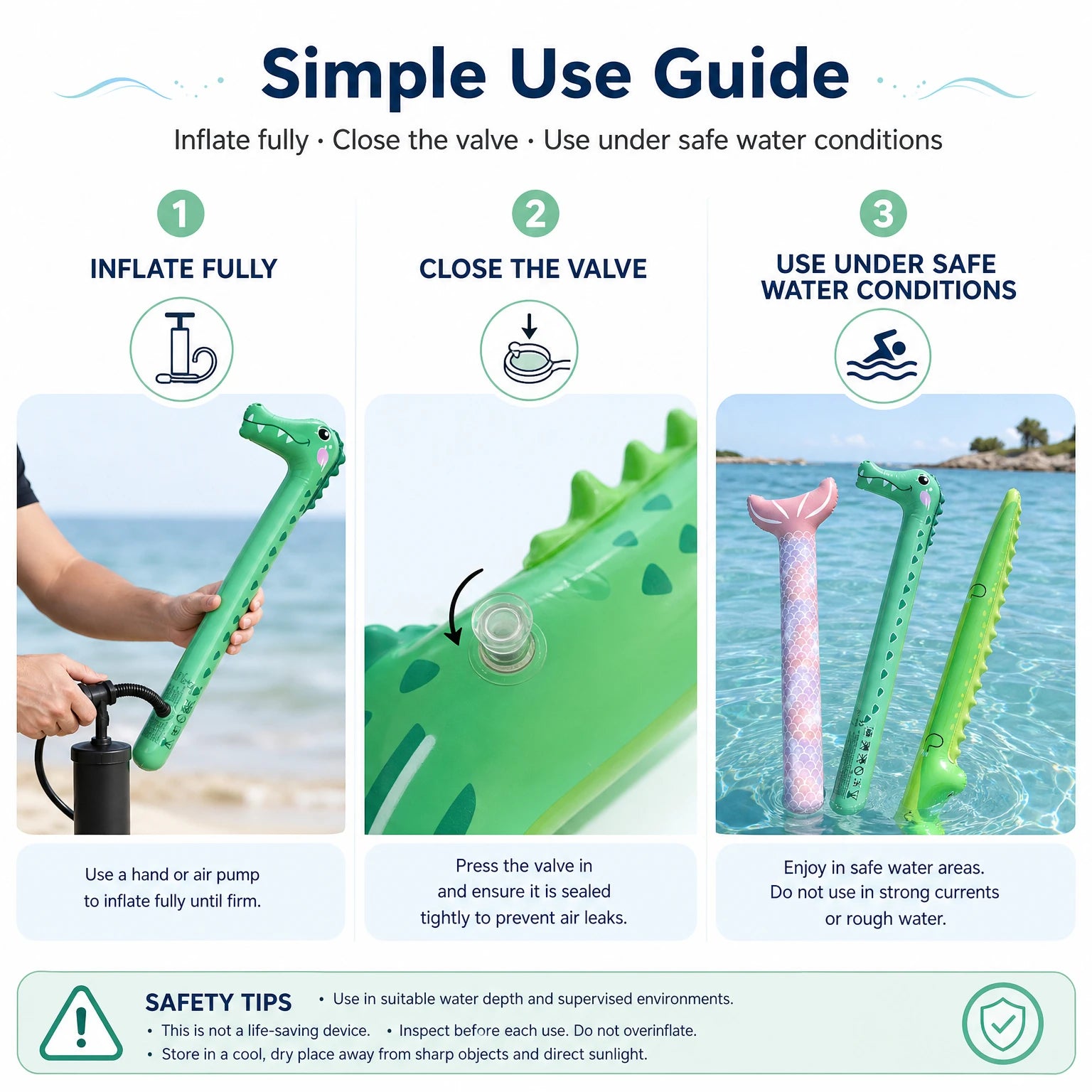 Flotteur de natation gonflable PVC coloré plage été
