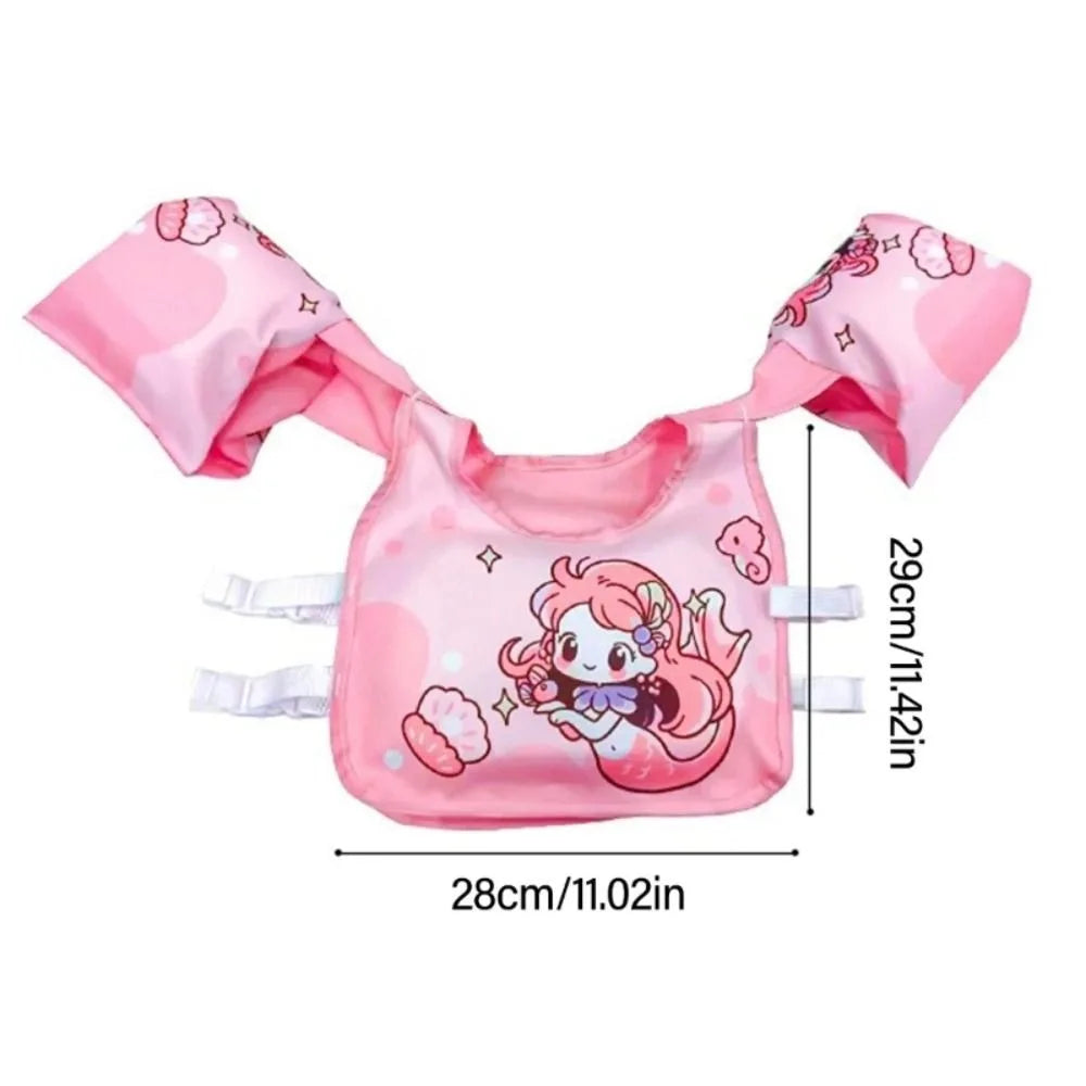 Gilet natation bébé vue de dos