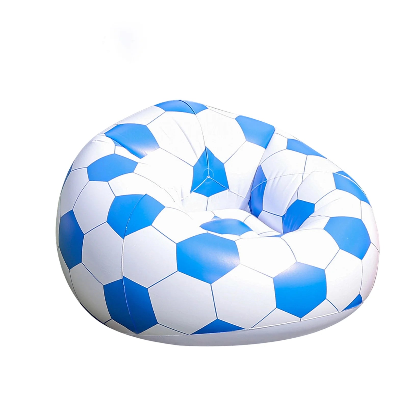 Vue d'ensemble des motifs sportifs du canapé gonflable