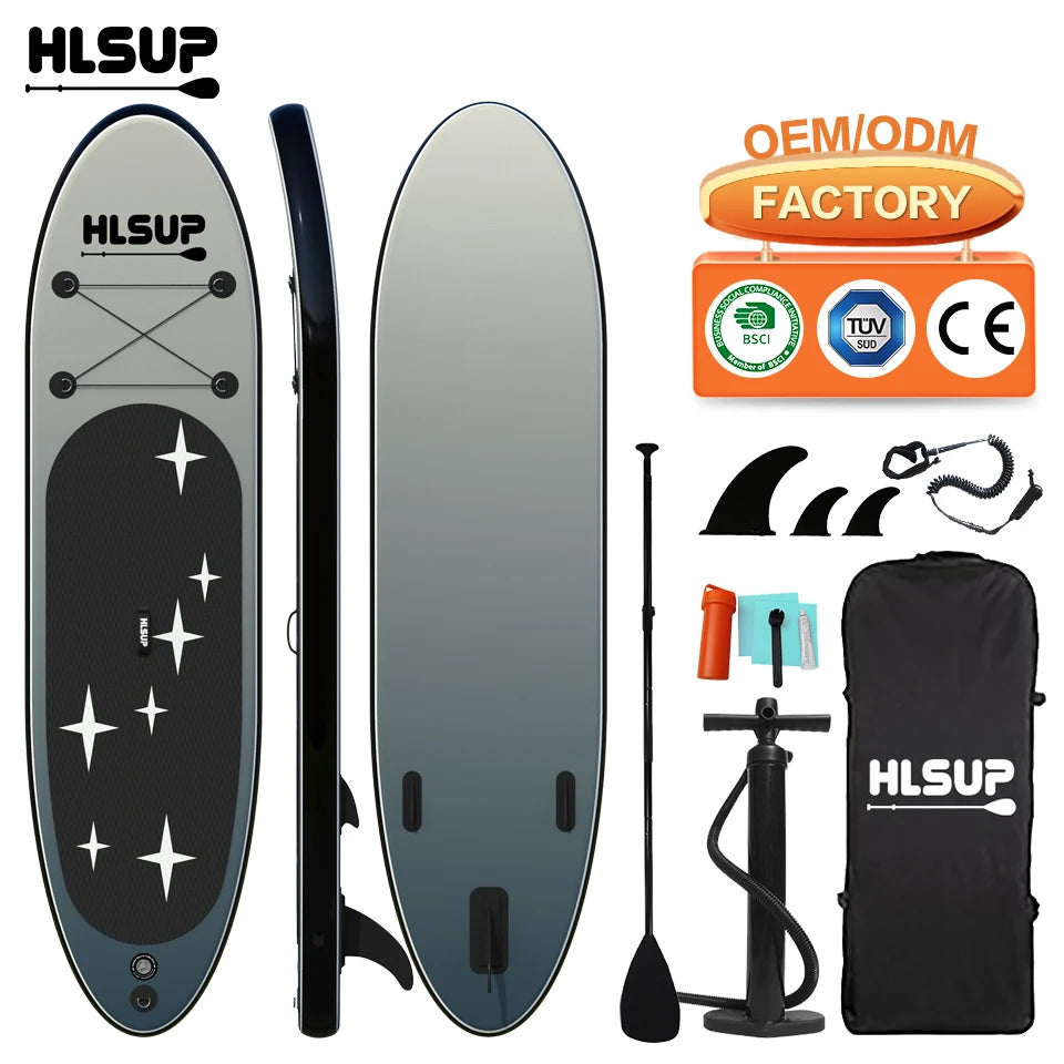 Stand up paddle gonflable vue d'ensemble