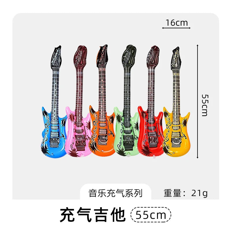 Inflatable Decoration Musical Instrument Guitar Microphone Piano Party