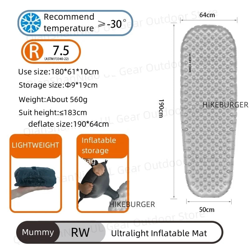 Valve de gonflage du tapis de couchage