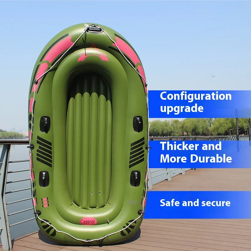 Bateau gonflable vert armée