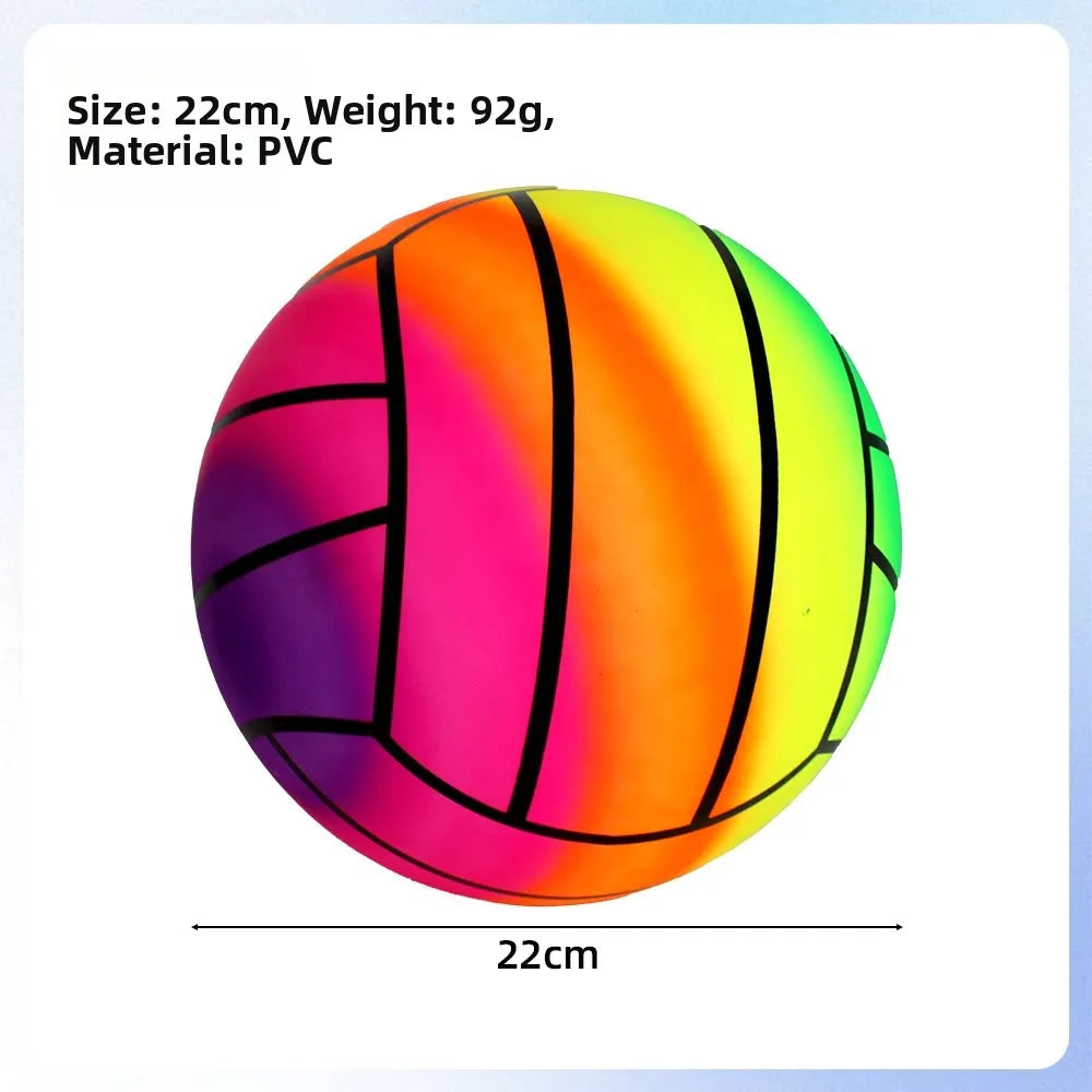 Ballon gonflable 22 cm multicolore vue latérale