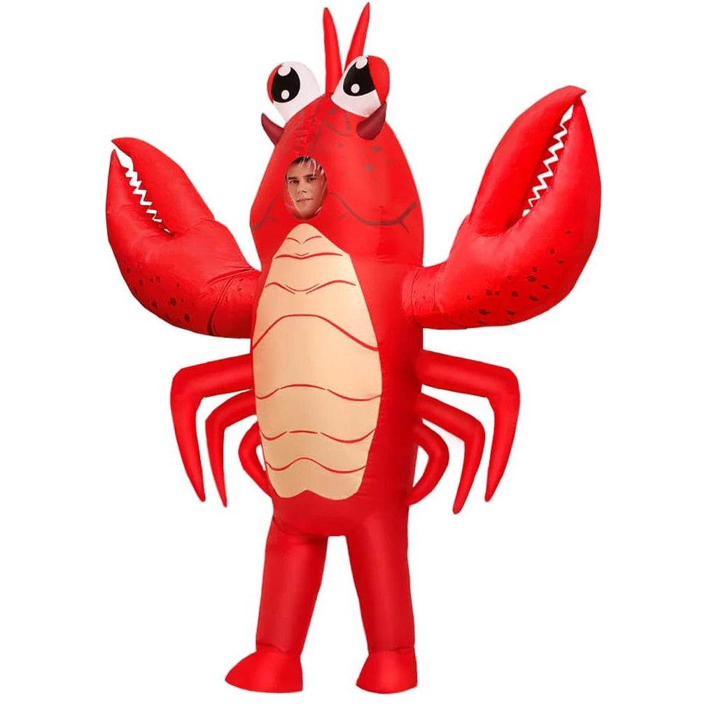 Costume Gonflable Homard Adulte - éclairage naturel