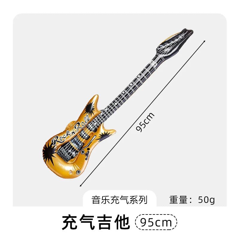Inflatable Decoration Musical Instrument Guitar Microphone Piano Party