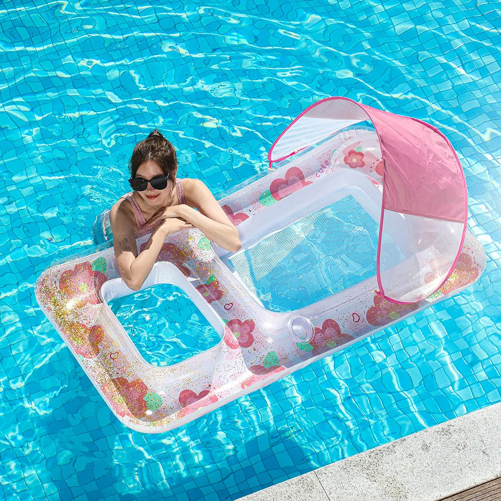 Lit flottant gonflable modèle complet