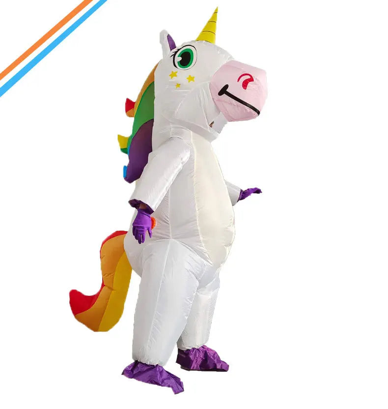 Déguisement gonflable licorne cosplay adulte