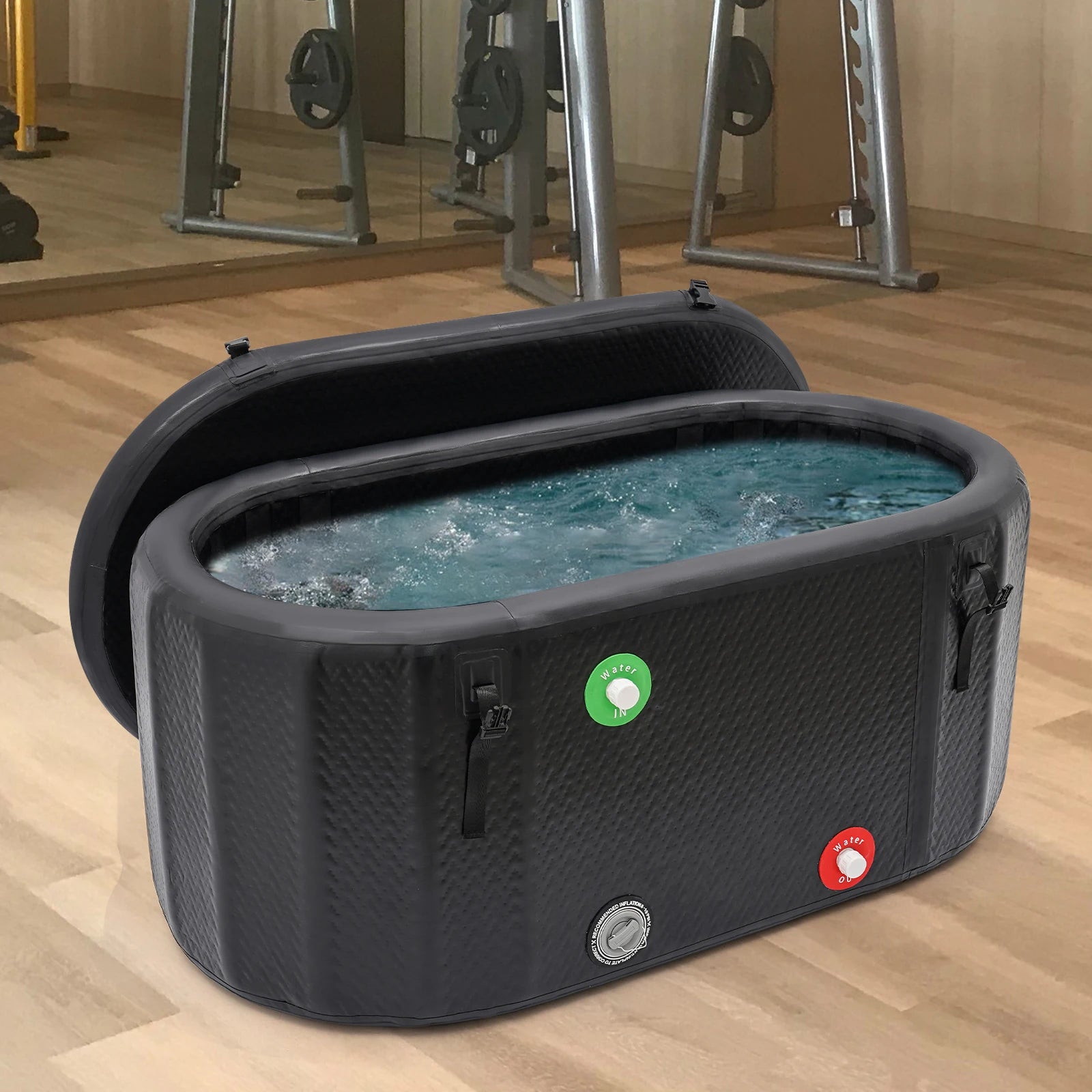 Baignoire gonflable de glace 275L vue d'ensemble