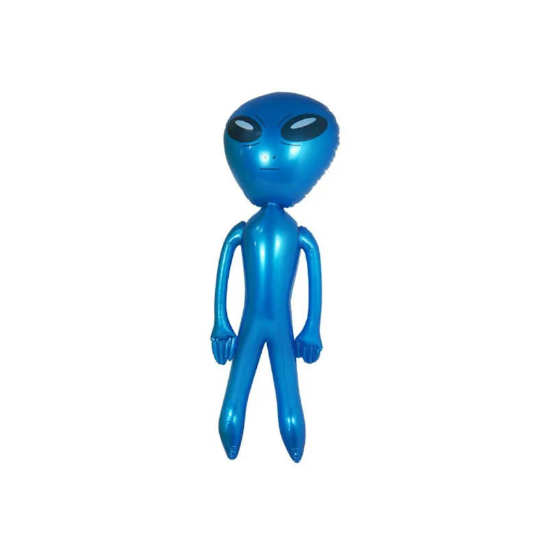 Extraterrestre gonflable multicolore en extérieur jardin