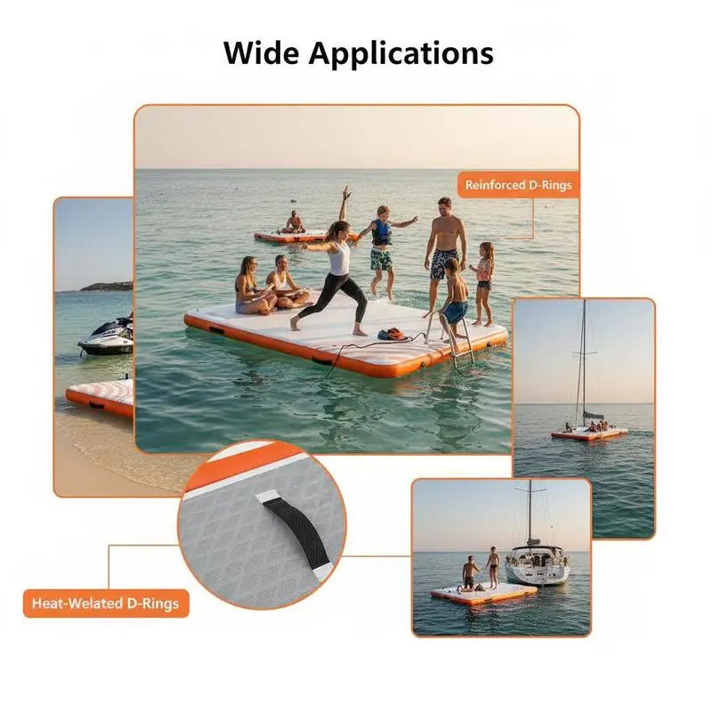 Anneaux en D plateforme flottante gonflable