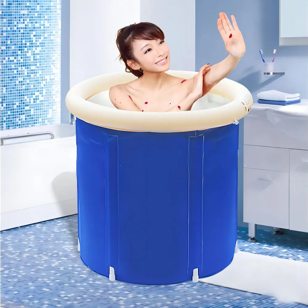 Baignoire gonflable pliable pour rangement facile