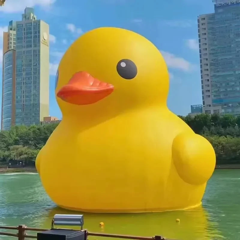 Détail des lunettes de soleil du canard gonflable